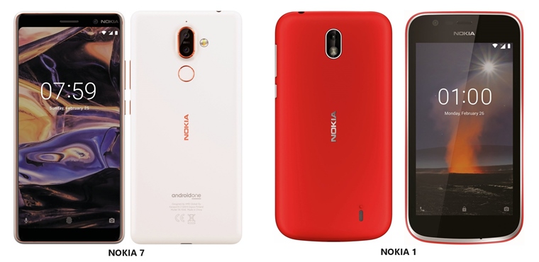Zbery na Nokia 1 a Nokia 7+ leaknut